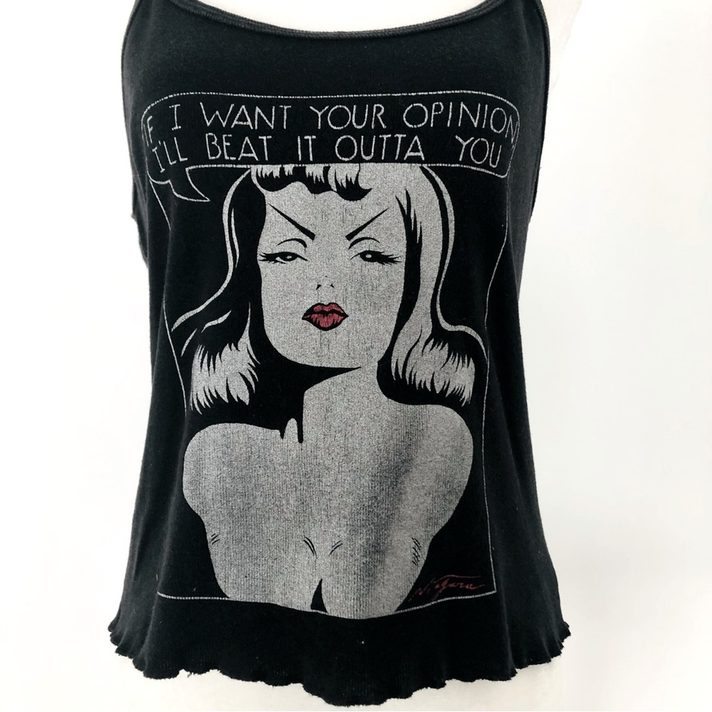 90s / Y2K Vintage Niagara Print Babydoll Tank